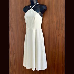 Stunning, simple cream white dress